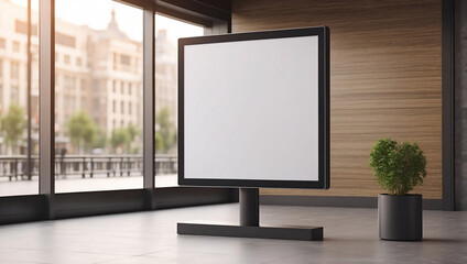 Display Blank Clean Screen or Signboard