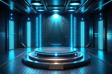 Neon commercial product presentation