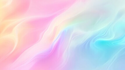 Soft pastel abstract gradient with smooth flowing colors in pink, blue, and peach tones, creating a dreamy and ethereal atmosphere