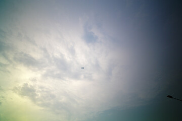 airplane in the sky