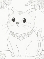 Obraz premium coloring cartoon book