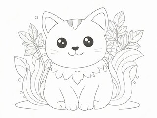 Obraz premium coloring cartoon book