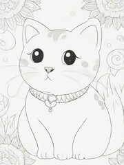 Obraz premium coloring cartoon book