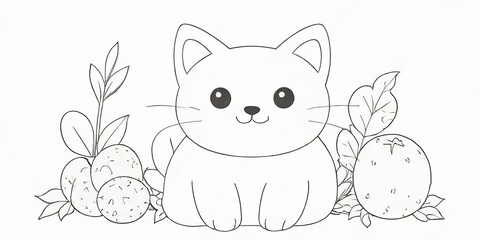 Obraz premium coloring cartoon book