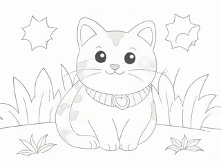 Obraz premium coloring cartoon book