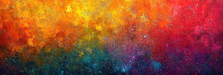 Vibrant abstract artwork featuring a stunning blend of colors, perfect for adding energy and creativity to any space.