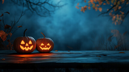 Halloween pumpkin frame