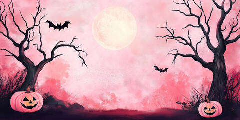 Halloween background with bats