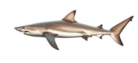 Obraz premium shark fish isolated on white background
