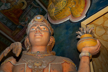 Fototapeta premium figures depicting entire history Buddha, starting from birth.