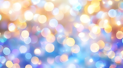 Fototapeta premium Abstract Blue & Gold Bokeh Background