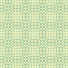 A repeating geometric pattern with light green and cream colors, suitable for backgrounds or textile designs.