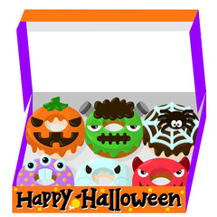 Happy Halloween donut box
