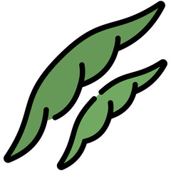 snap peas filled line icon