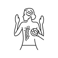 Wrap (seaweed) icon. Vector isolated element.