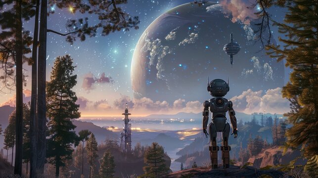 Robot Gazing at a Distant Planet