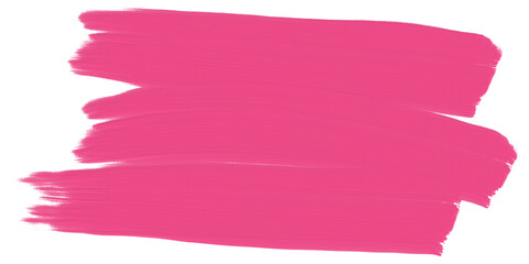Obraz premium pink brush banner for text label_French pink single illustration on transparency background