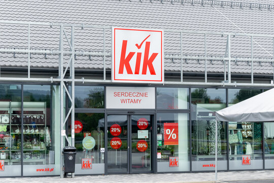 Jaroszowice, Poland - July 14, 2024 - Kik chain store in Jaroszowice