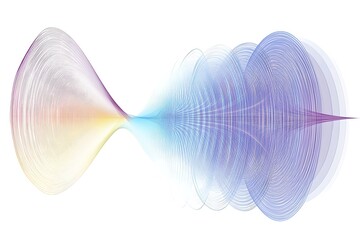 Abstract Wave Pattern with Blue and Purple Hues.