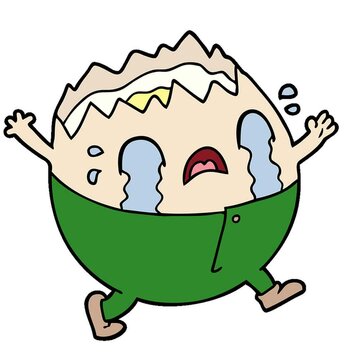humpty dumpty cartoon egg man crying