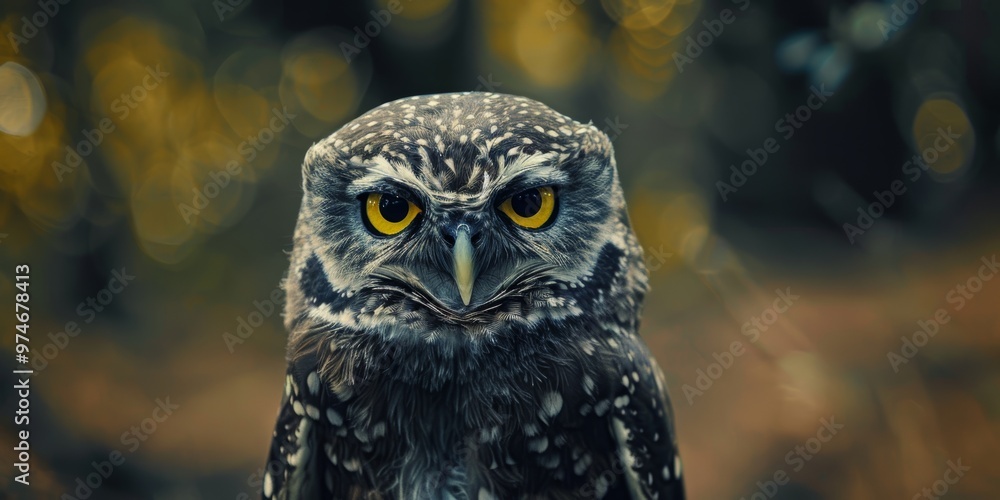 Poster mysterious disappearance of an owl in a whimsical setting generative ai
