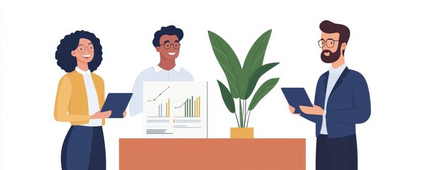 Marketing case study presentation with a mix of infographics