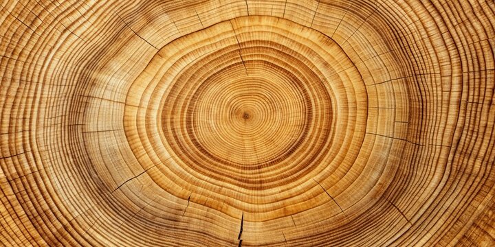 Cross section of common oak wood showing annual rings and natural grain patterns, oak, European, English