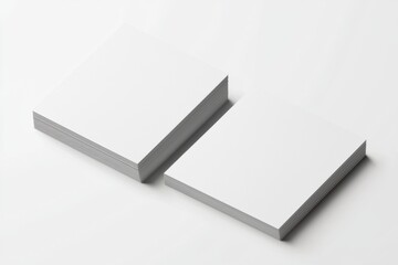 Business Card Mockup on Isolated Background created with Generative AI