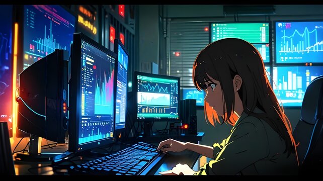 person working on a computer