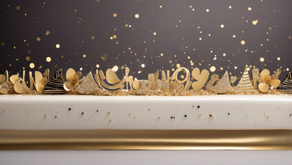 Naklejka premium The Epitome of Sophistication A Birthday