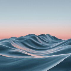 Colorful Abstract Ocean Waves with Wavy Patterns