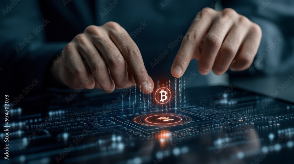 Aufkleber digital asset market overview highlighting token transactions and risk mitigation strategies