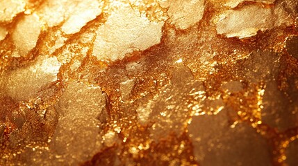 Glittering gold foil texture