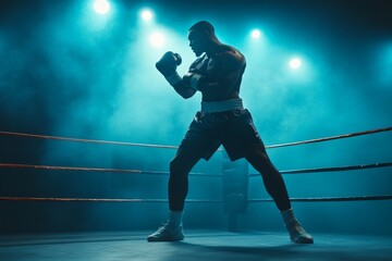 boxer athlete in the ring sport