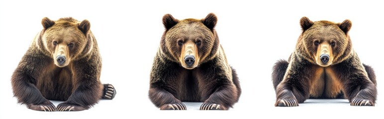 Fototapeta premium Bear isolated on white background