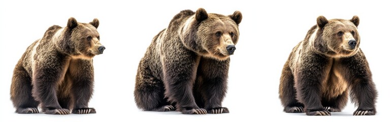 Obraz premium Bear isolated on white background