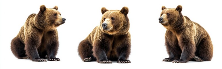 Obraz premium Bear isolated on white background