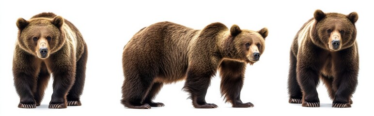 Fototapeta premium Bear isolated on white background