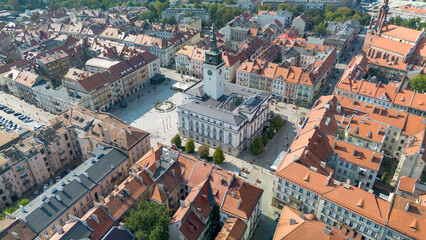 Main Market Square in Kalisz, Poland.