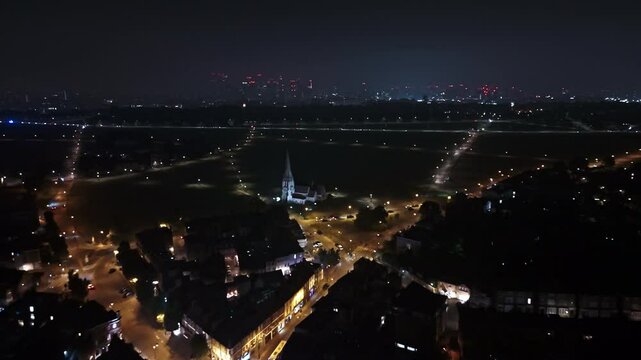 Night View of Blackheath, London