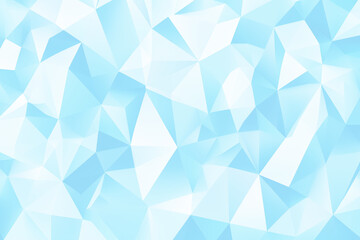 Fototapeta premium 水色の背景、パステルカラー, 幾何学模様、ポリゴン、ビジネス