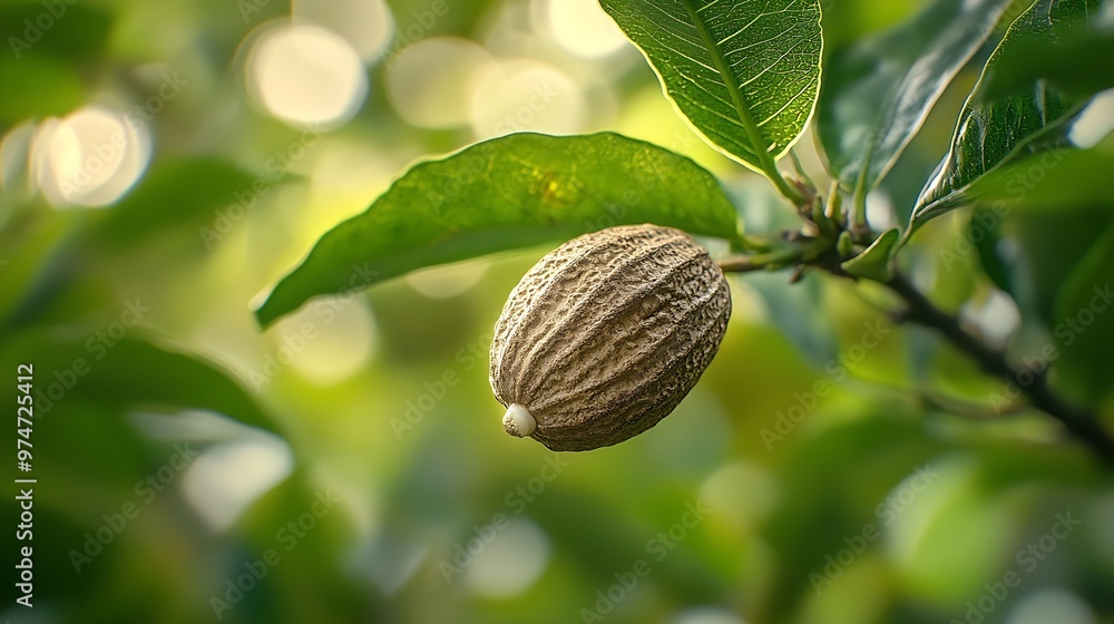 Poster nutmeg is a plant in the form of a tree that originates from the banda islands maluku the fruit is o