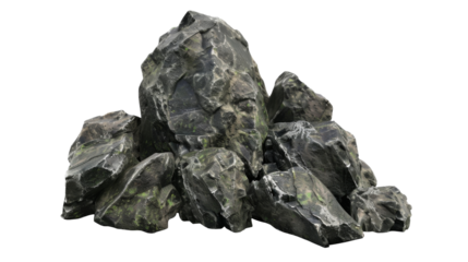A pile of textured rocks with a natural appearance, suitable for environmental design.