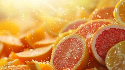 Citrus Fruits in Sunlight