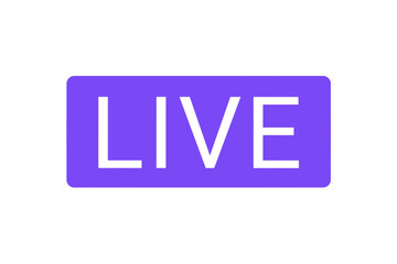 Purple live symbol element transparent background, Instagram exclusive live symbol element