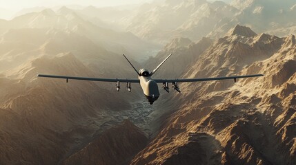 American Combat Drone Reconnaissance Flight