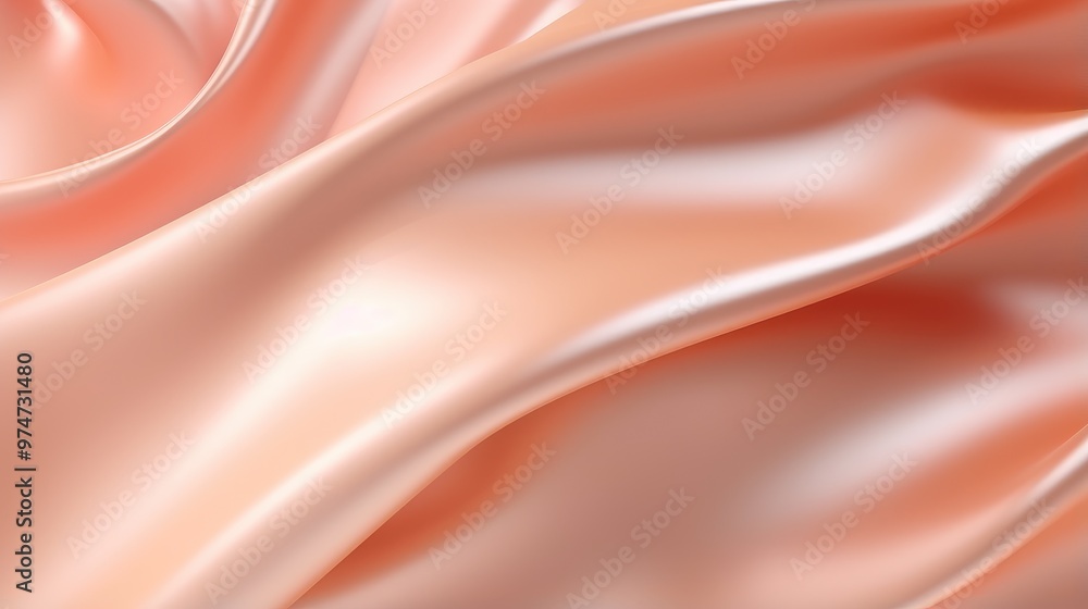 Poster a soft and elegant background with a smooth, flowing texture. the delicate peach color creates a sen