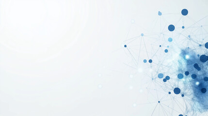 Technology Network Background with copyspace.