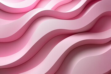Obraz premium Abstract Pink Wavy Geometric Pattern