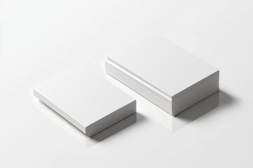 Naklejka premium Business Card Mockup on Isolated Background created with Generative AI